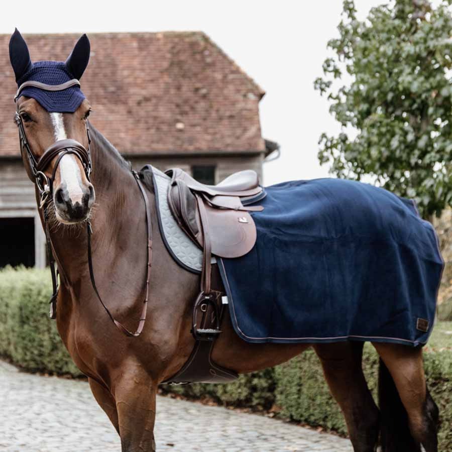 Uitrijdeken Fleece Heavy Marineblauw