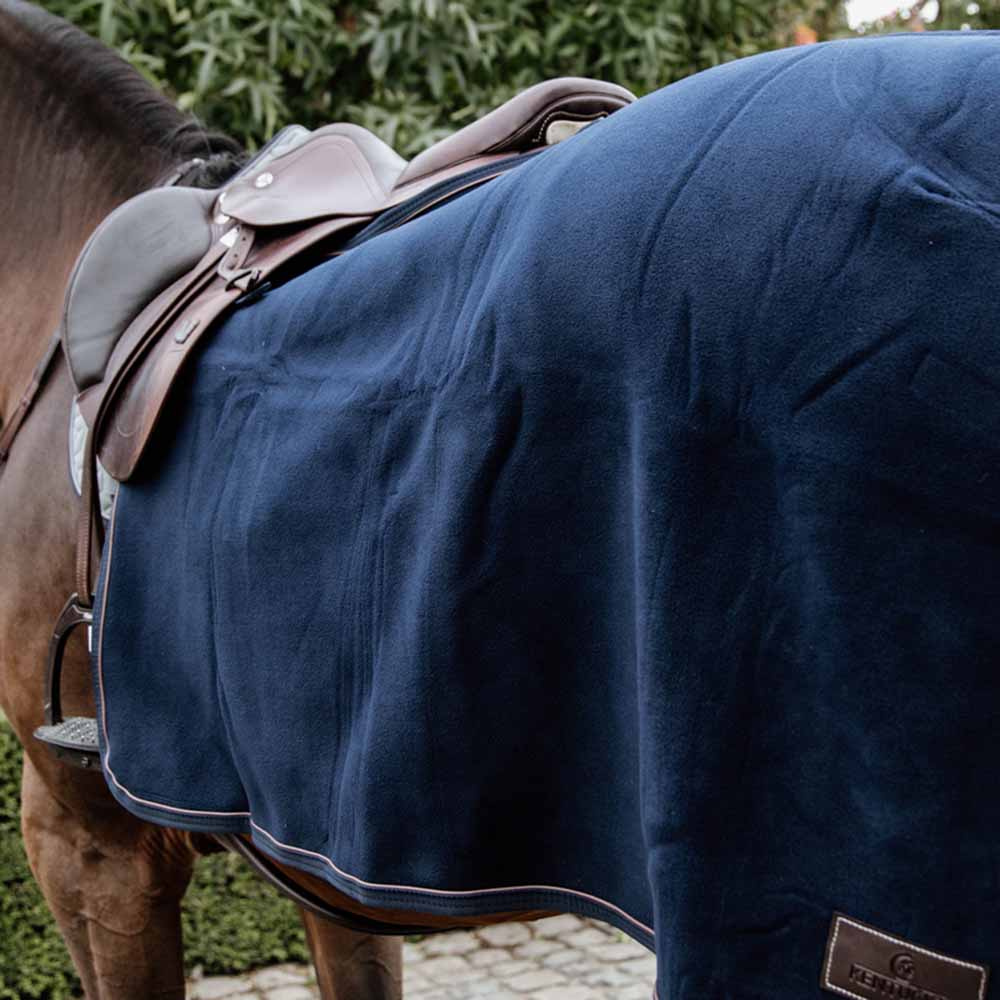 Uitrijdeken Fleece Heavy Marineblauw