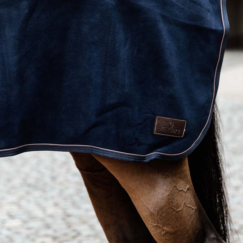 Uitrijdeken Fleece Heavy Marineblauw