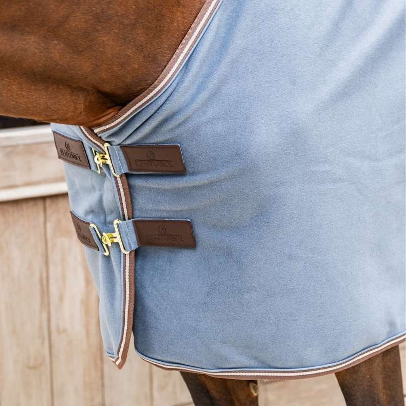 Fleecedeke Heavy Melange Blauw