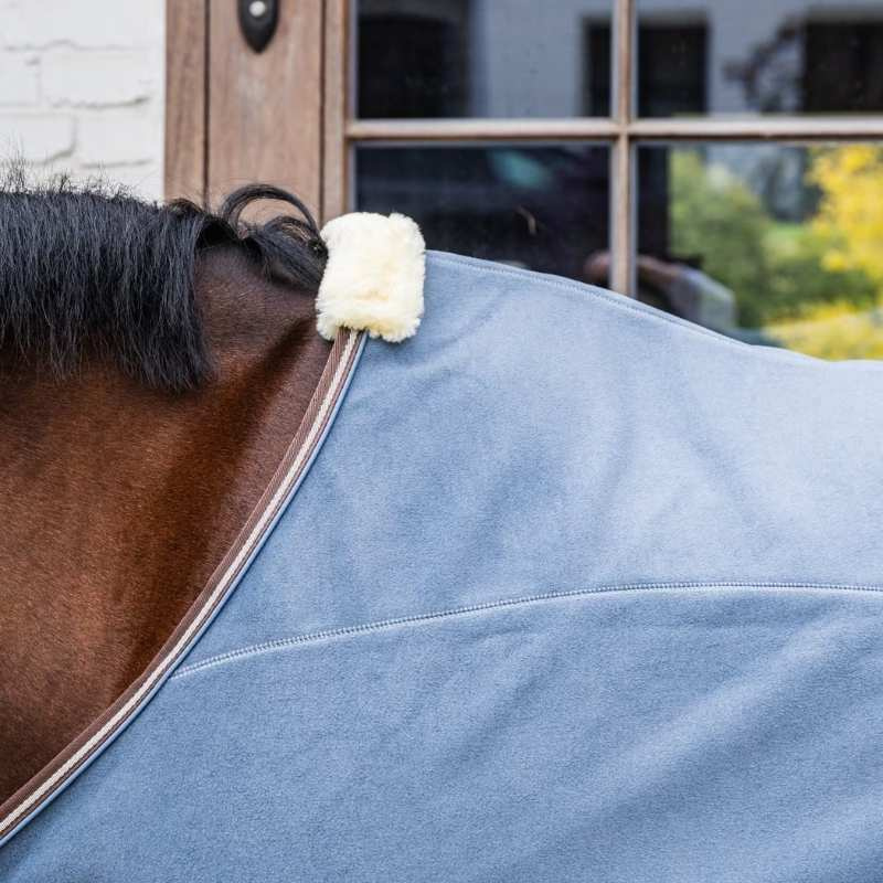 Fleecedeke Heavy Melange Blauw