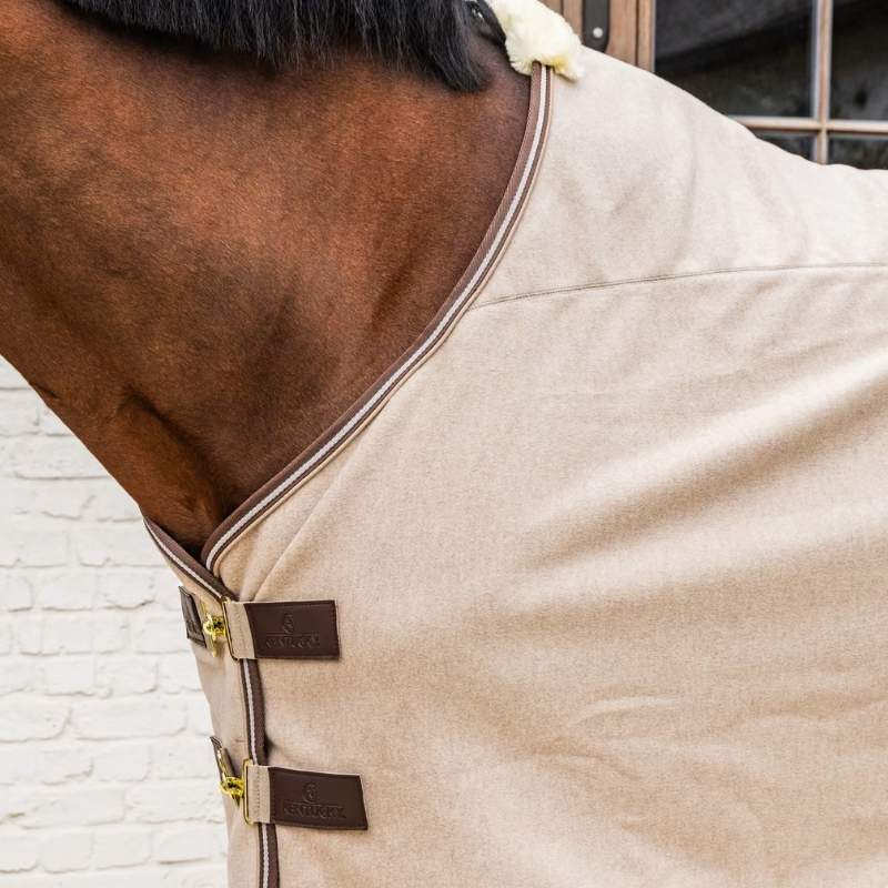 Fleecedeke Heavy Melange Beige