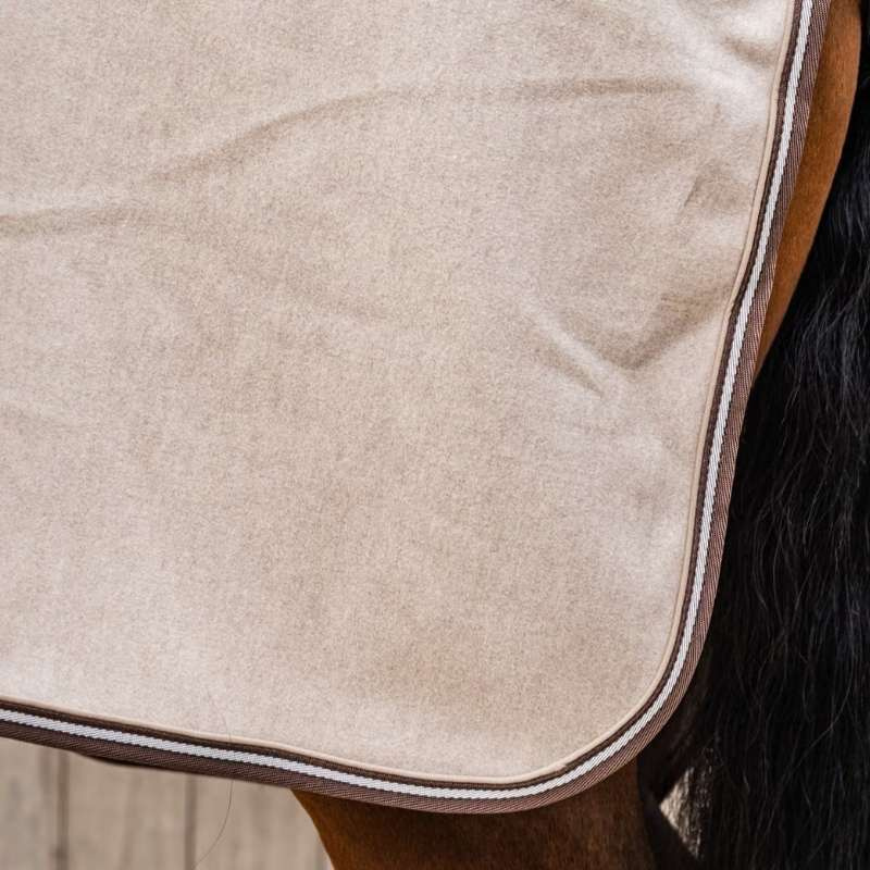 Fleecedeke Heavy Melange Beige