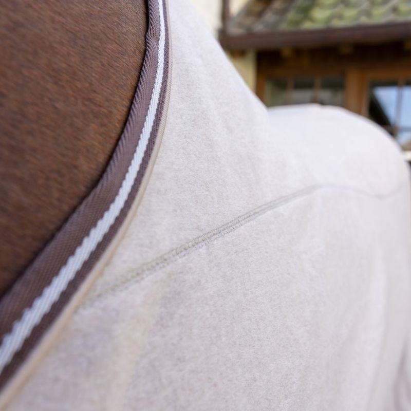 Fleecedeke Heavy Melange Beige
