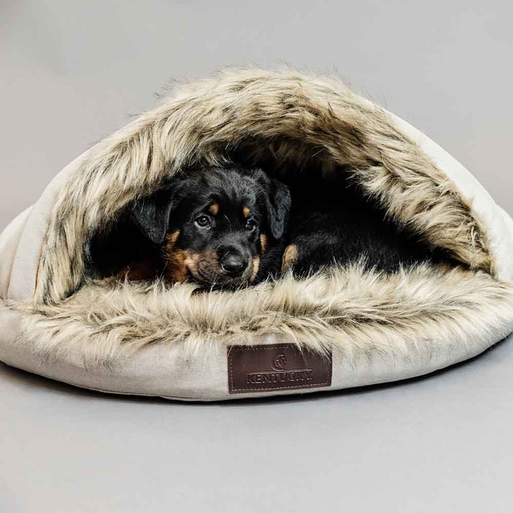Hondenbed Igloo Beige