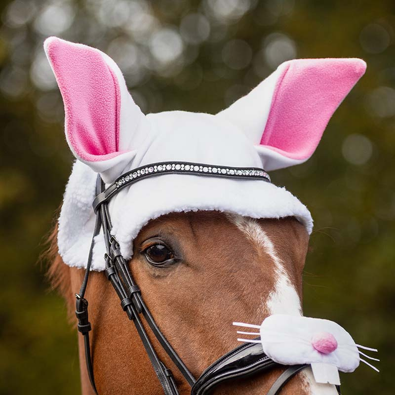 Oornetje Konijnenoren Wit/Roze