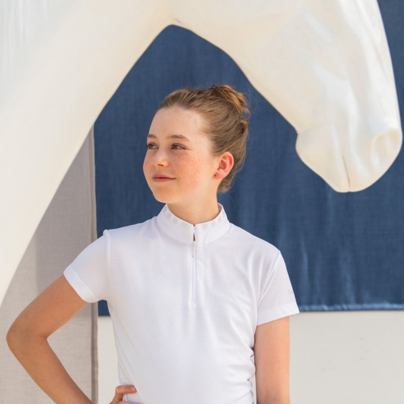 Wedstrijdtop Kind/Junior Icon Girl Wit