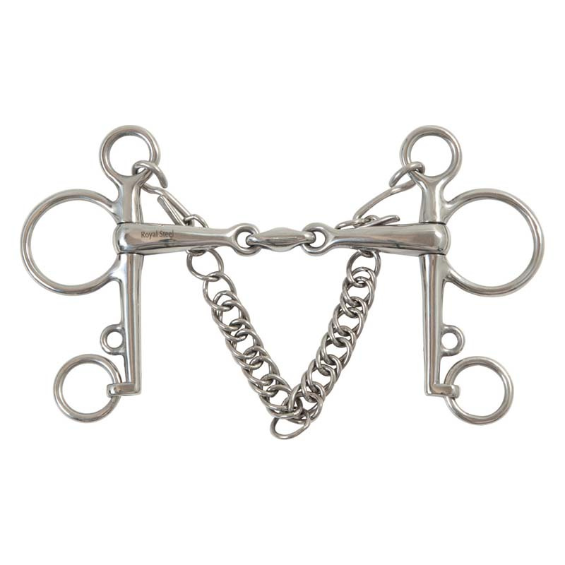 Pelham-bit dubbelgebroken HG