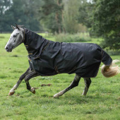 Regendeke met Hals Irish Turnout 50g Zwart/Goud Regendeke met Hals Irish Turnout 50g Zwart/Goud