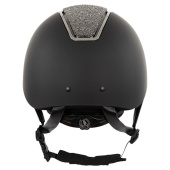 Paardrijcap Omega Glamourous Zwart/Gunmetal Paardrijcap Omega Glamourous Zwart/Gunmetal
