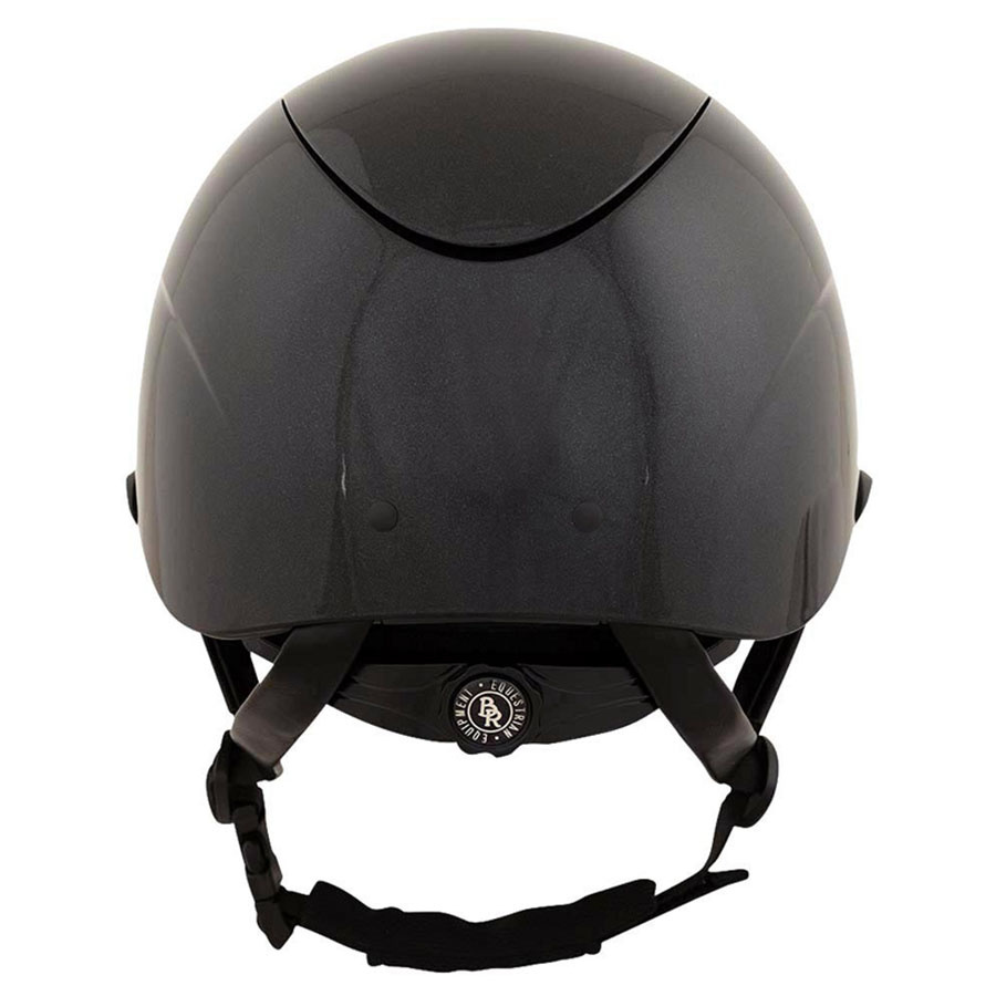 Paardrijcap Theta Plus Glossy Zwart/Gunmetal