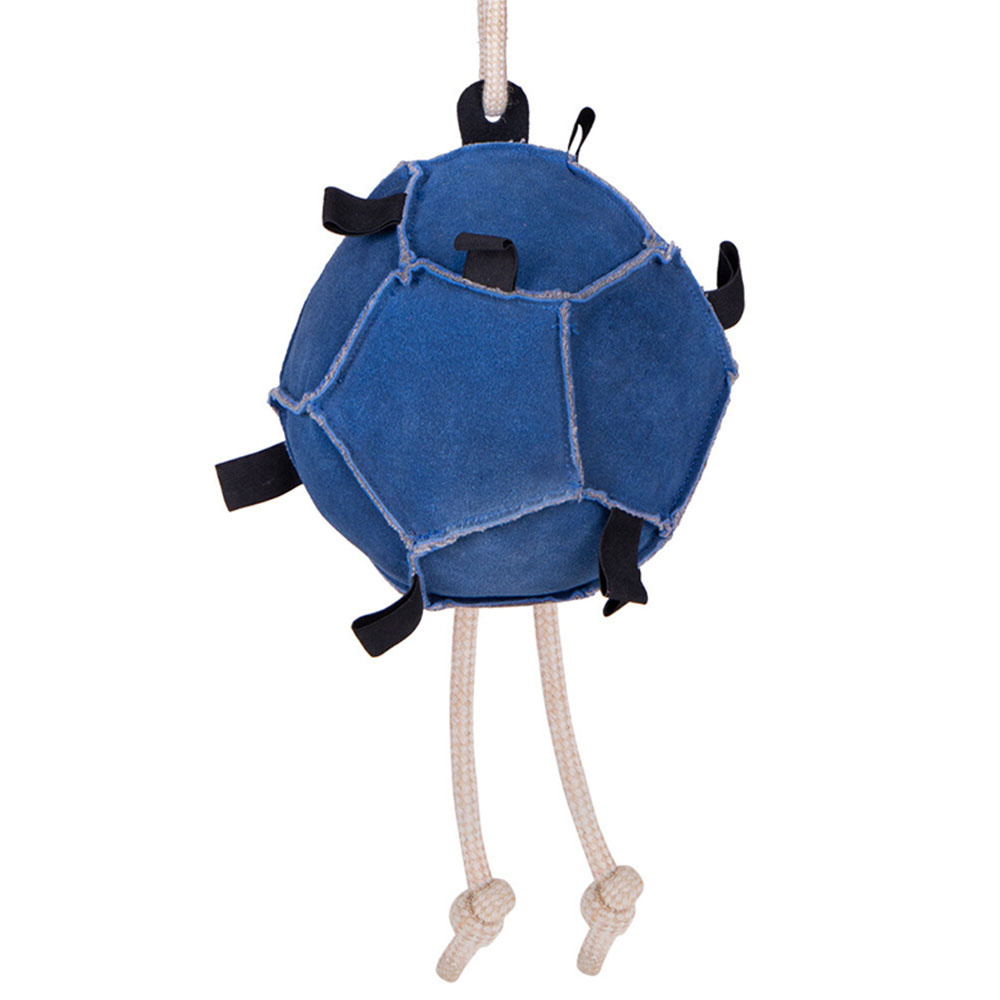 Paarden Speelgoed Bal Loop in Suède Blauw