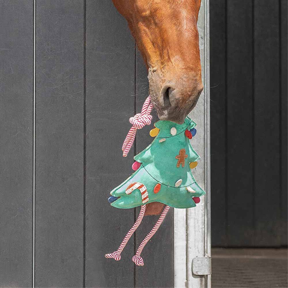 Paarden Speelgoed Kerstboom in Suède Groen