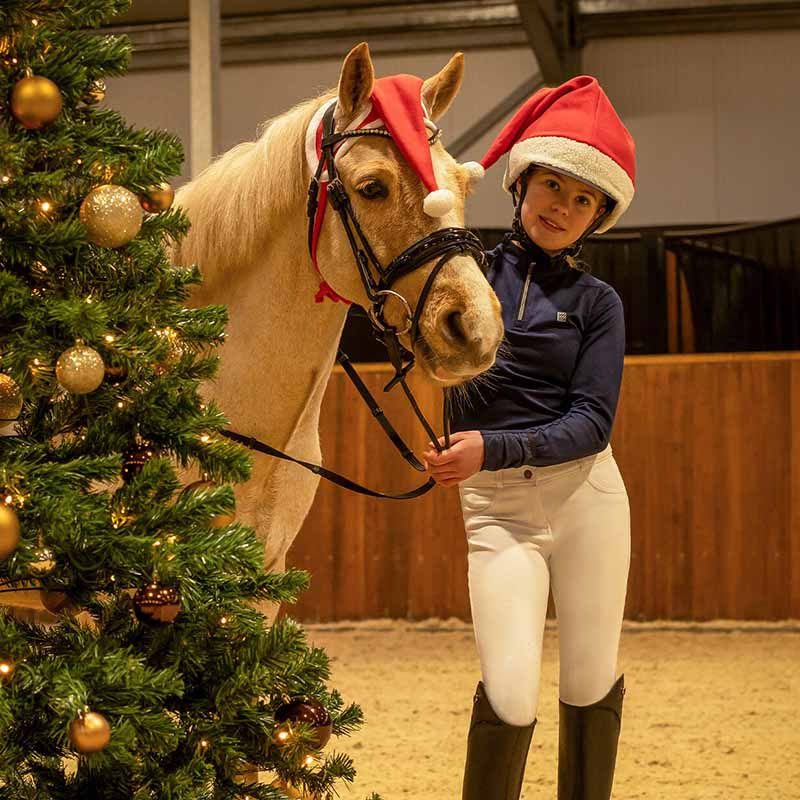 Oornetje Christmas Hat Rood/Wit