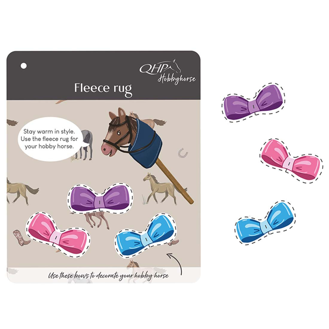Fleecedeke voor Stokpaard Blauw