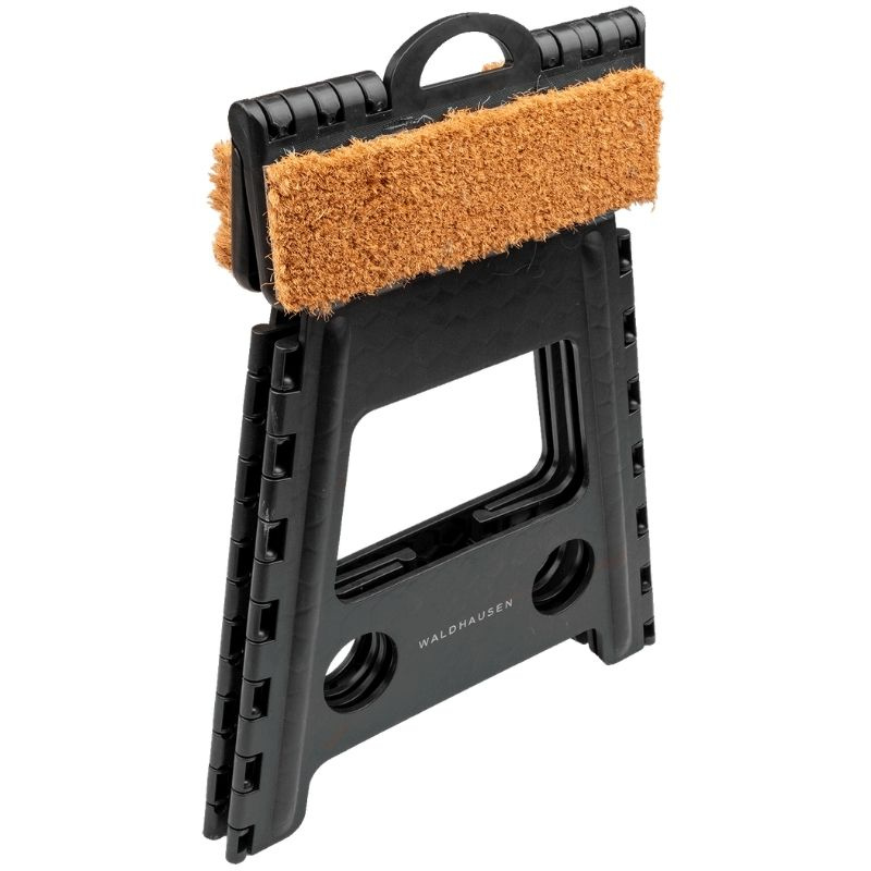 Opvouwbare stal kruk Coconut Fibre Zwart