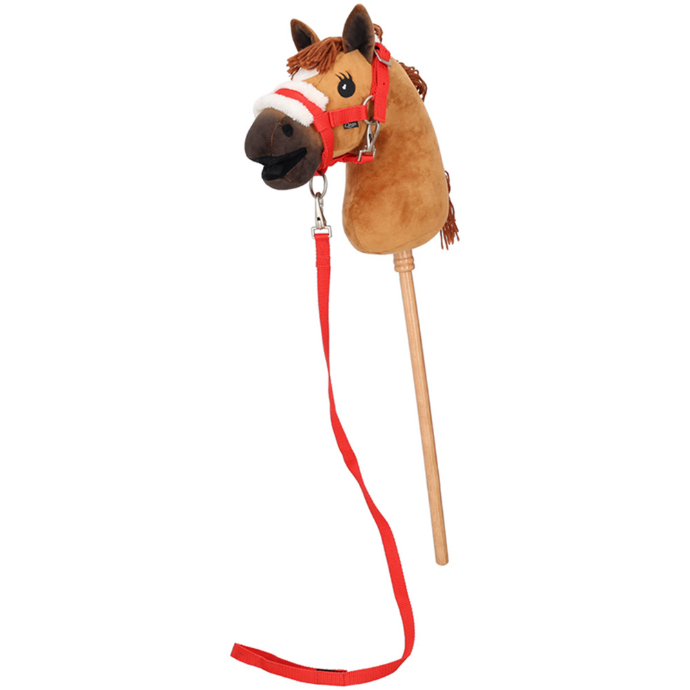 Halster en Halstertouw voor Stokpaard Christmas Rood/Wit