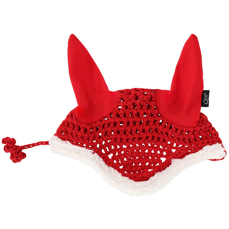 Oornetje voor stokpaard Christmas Rood/Wit