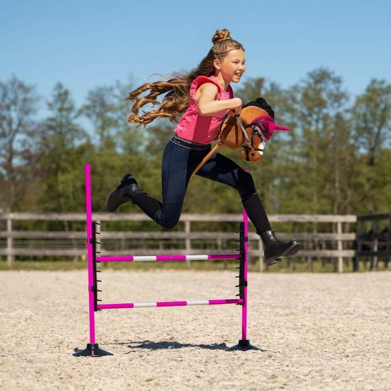 Hindernis voor stokpaard Roze