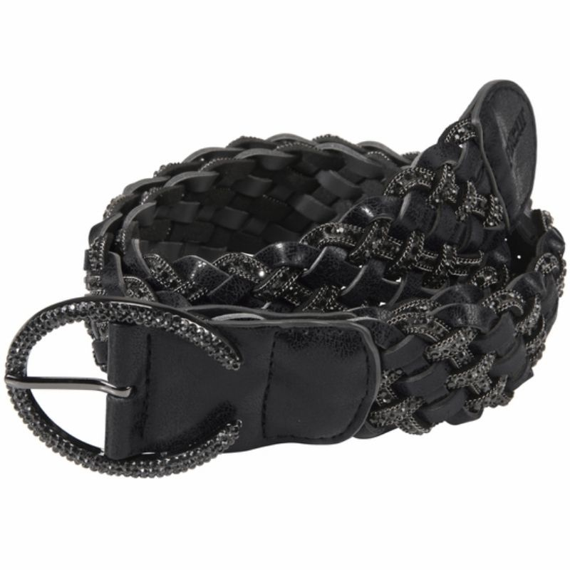 Riem Braided Stone Zwart