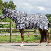 Vliegendeke met afneembare hals en oornetje Zebra Zwart/Wit Vliegendeke met afneembare hals en oornetje Zebra Zwart/Wit