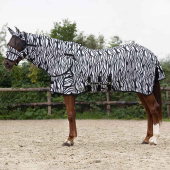 Vliegendeke met afneembare hals en oornetje Zebra Zwart/Wit Vliegendeke met afneembare hals en oornetje Zebra Zwart/Wit