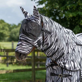 Vliegendeke met afneembare hals en oornetje Zebra Zwart/Wit Vliegendeke met afneembare hals en oornetje Zebra Zwart/Wit