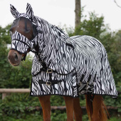 Vliegendeke met afneembare hals en oornetje Zebra Zwart/Wit Vliegendeke met afneembare hals en oornetje Zebra Zwart/Wit