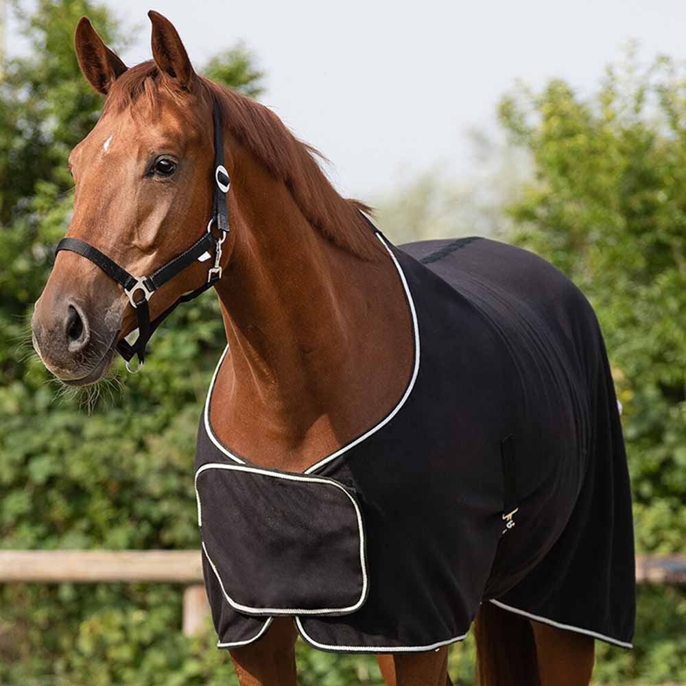 Fleece deken Ornament Zwart/Zilver