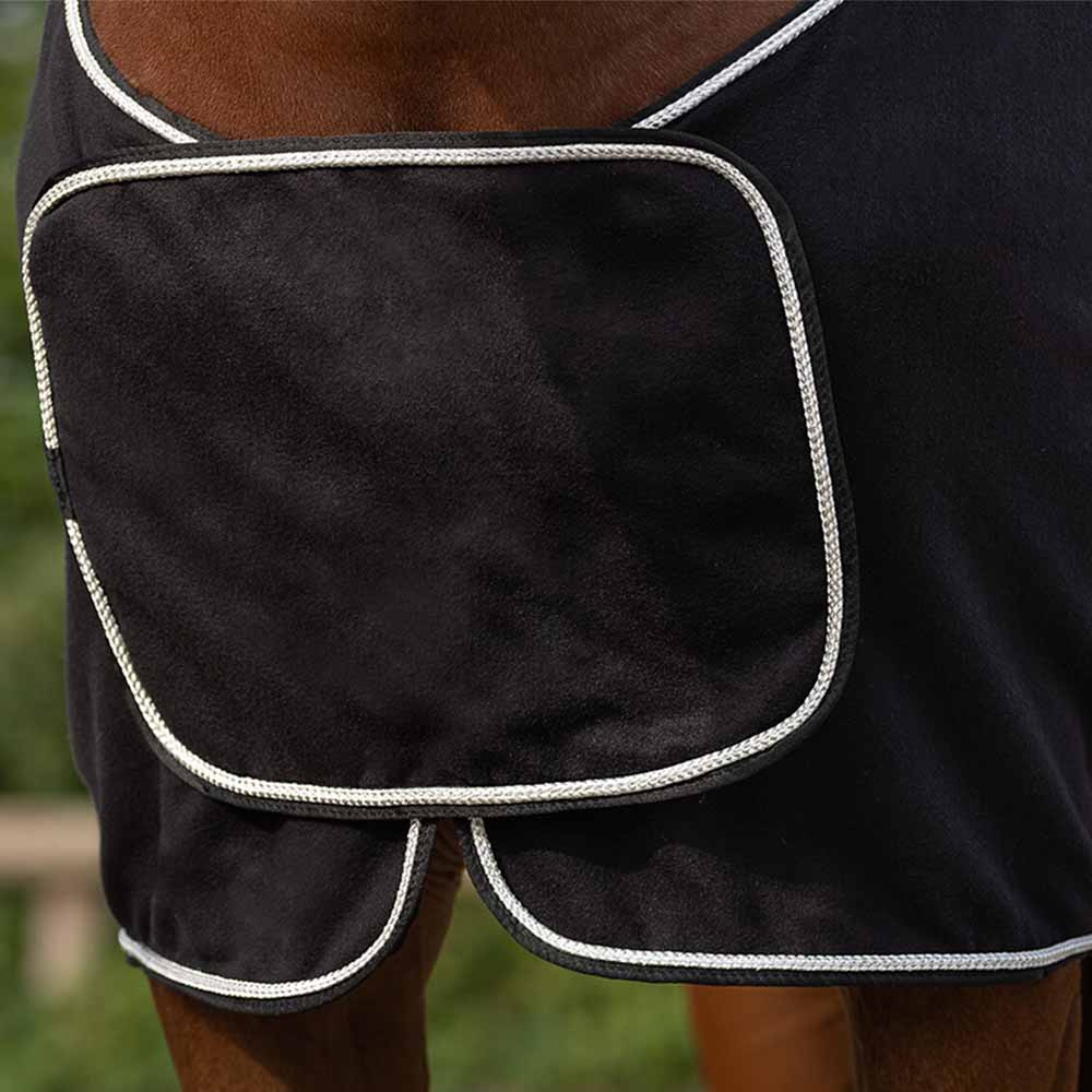 Fleece deken Ornament Zwart/Zilver