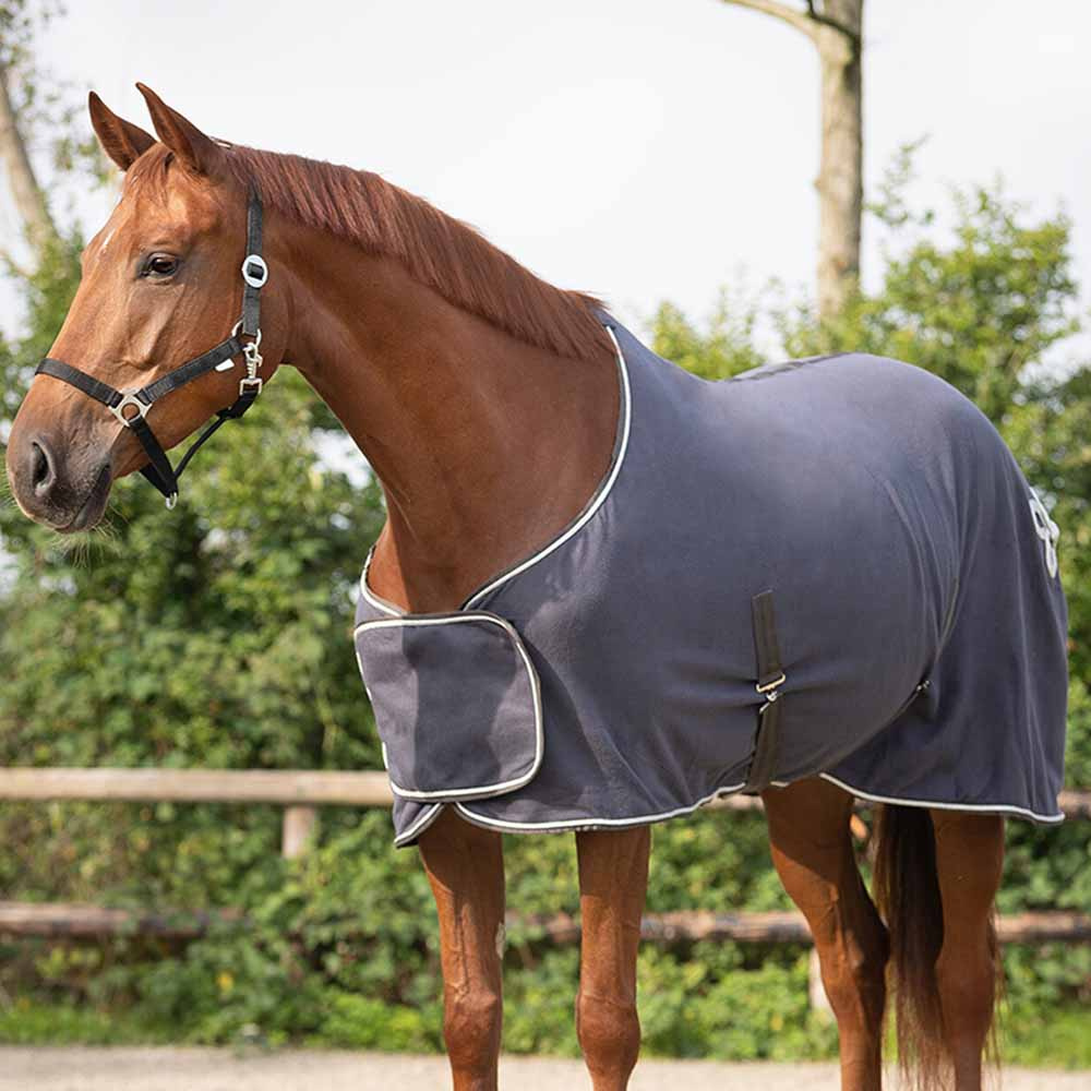 Fleece deken Ornament Grijs/Zilver