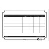 Voerschema-bord 20x29cm Wit Voerschema-bord 20x29cm Wit