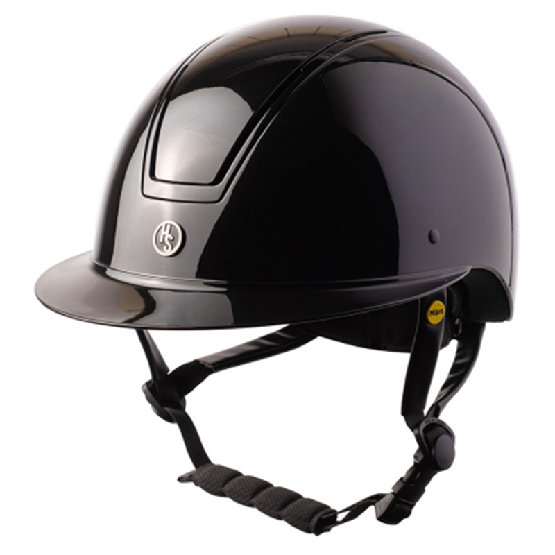 Paardrijcap HS MIPS Vision Glossy Zwart