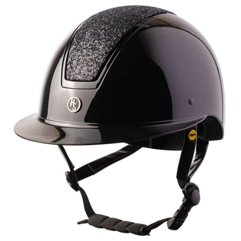 Paardrijcap HS MIPS Vision Glitter Zwart
