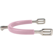 Sporen HS Rubber-Coated 15mm Roze/Zilver Sporen HS Rubber-Coated 15mm Roze/Zilver
