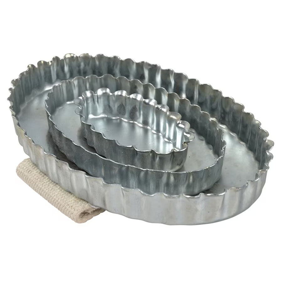 Rijkrasp Metall Oval Bruin