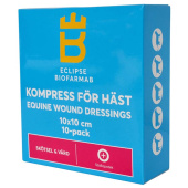 Steriele kompres voor paard 10-pack Wit 10x10 cm Steriele kompres voor paard 10-pack Wit 10x10 cm
