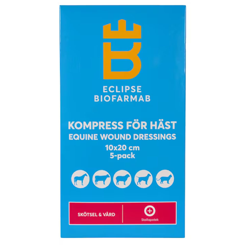 Steriele Kompres voor paard 5-pack Wit 10x20 cm