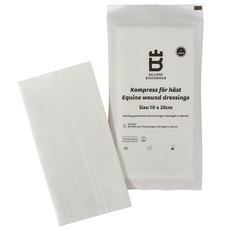 Steriele Kompres voor paard 5-pack Wit 10x20 cm