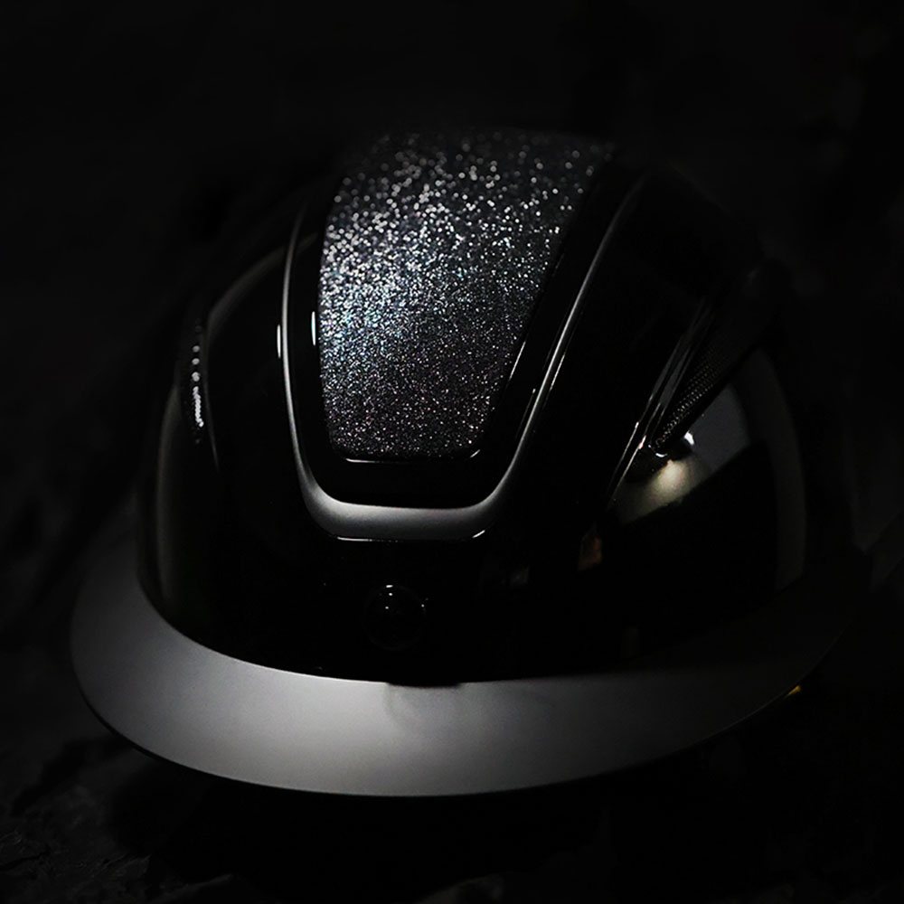 Paardrijcap HS MIPS Air Shiny Zwart