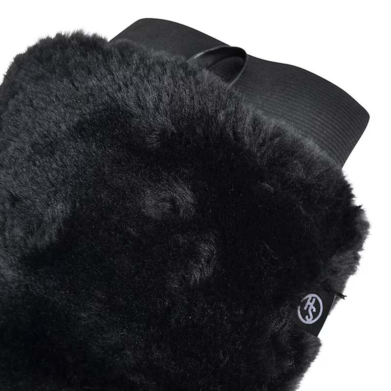 Grooming Handschoen HS Faux Fur Zwart
