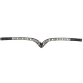 Frontriem HS Bit Strass Zwart Frontriem HS Bit Strass Zwart