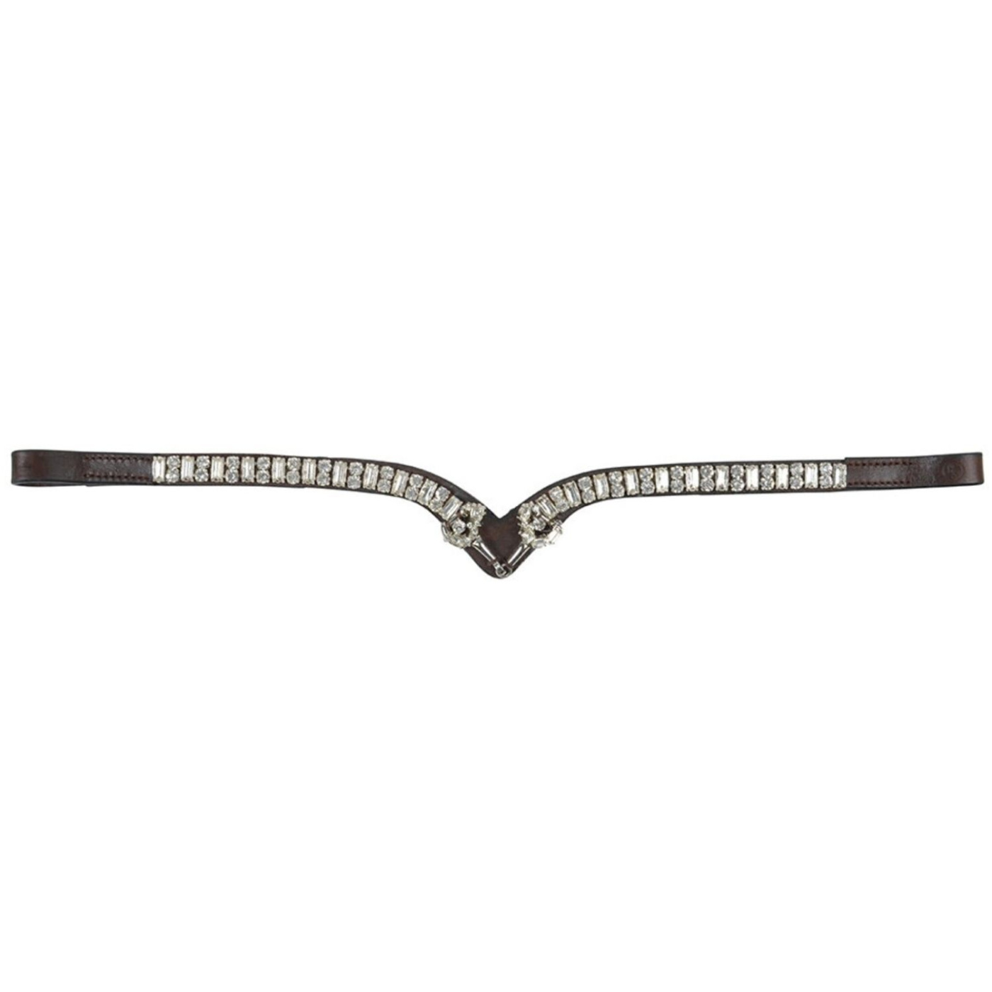 Frontriem HS Bit Strass Bruin