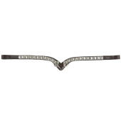 Frontriem HS Bit Strass Bruin Frontriem HS Bit Strass Bruin