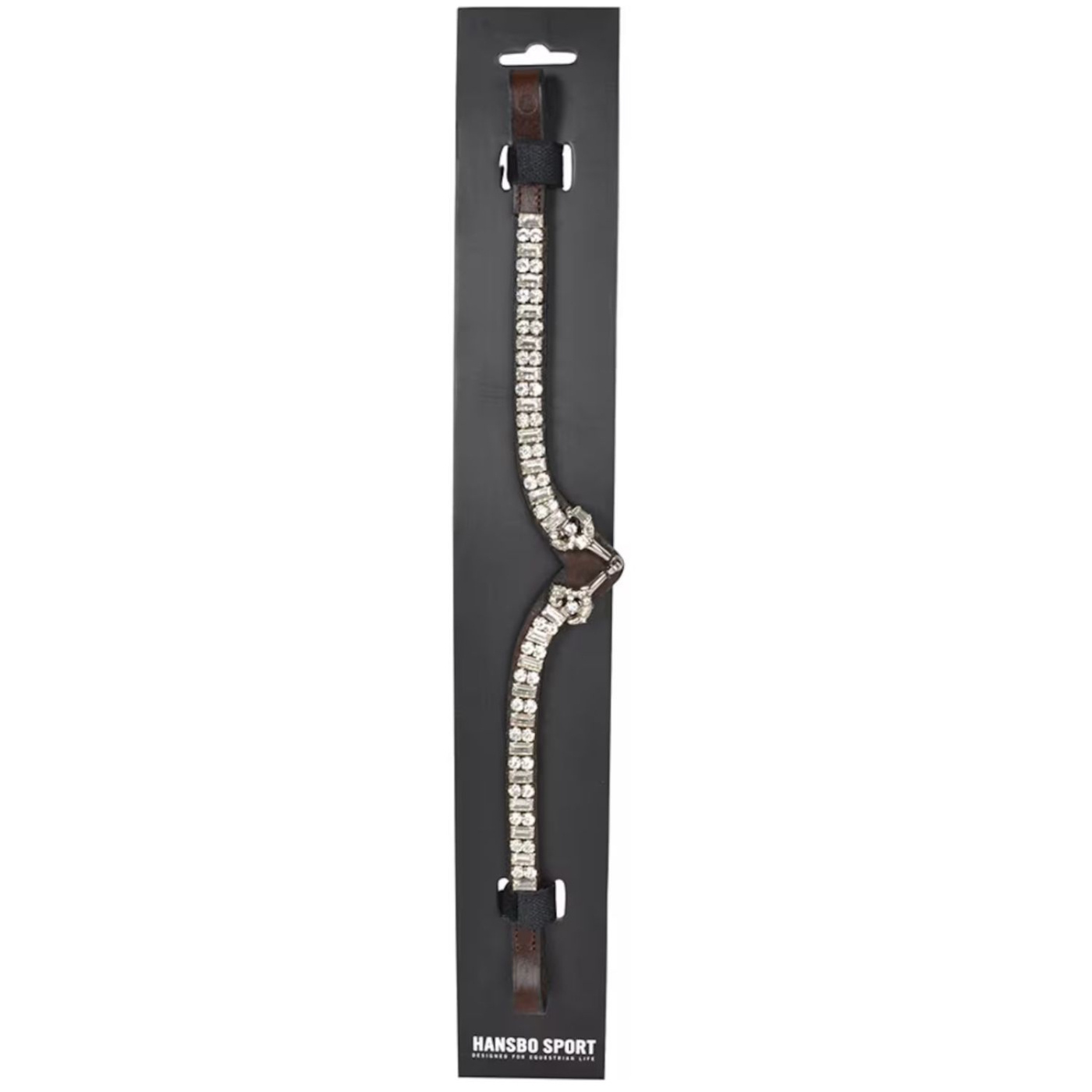 Frontriem HS Bit Strass Bruin