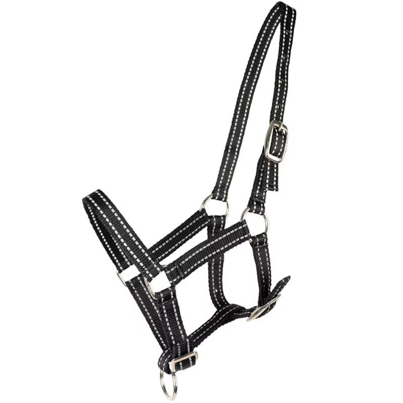 Veulenhalster HS Reflective Zwart