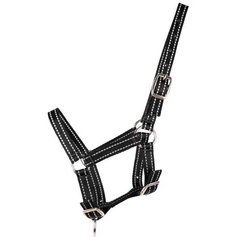 Veulenhalster HS Reflective Zwart