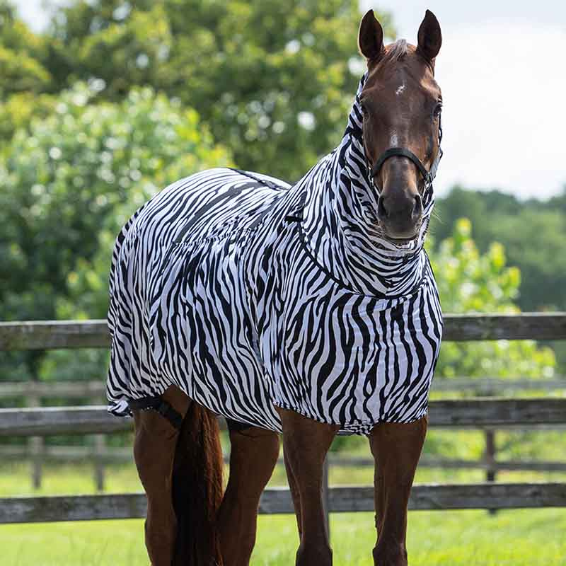Eksemtdeken UV-Resistant Zebra Zwart/Wit