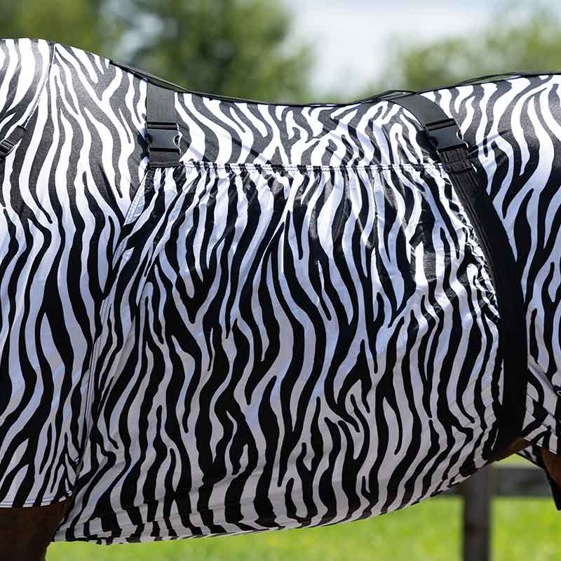 Eksemtdeken UV-Resistant Zebra Zwart/Wit