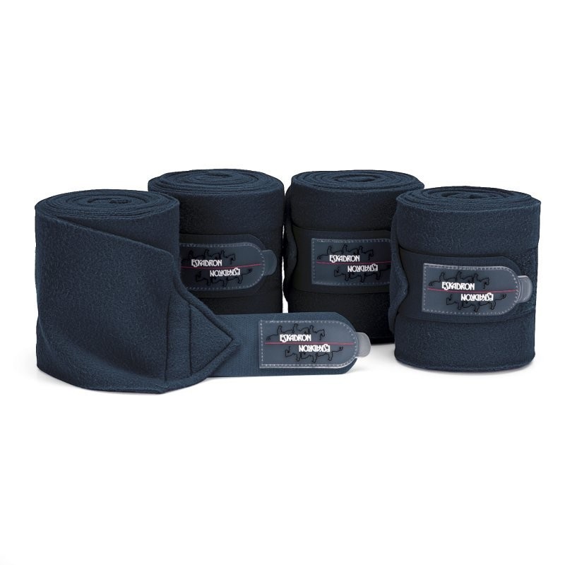 Fleecebandages 4-pack Marineblauw